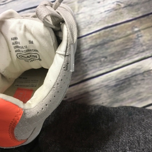 Coach Wedge Fashion Sneakers: Alexis Orange white - Picture 2 of 7